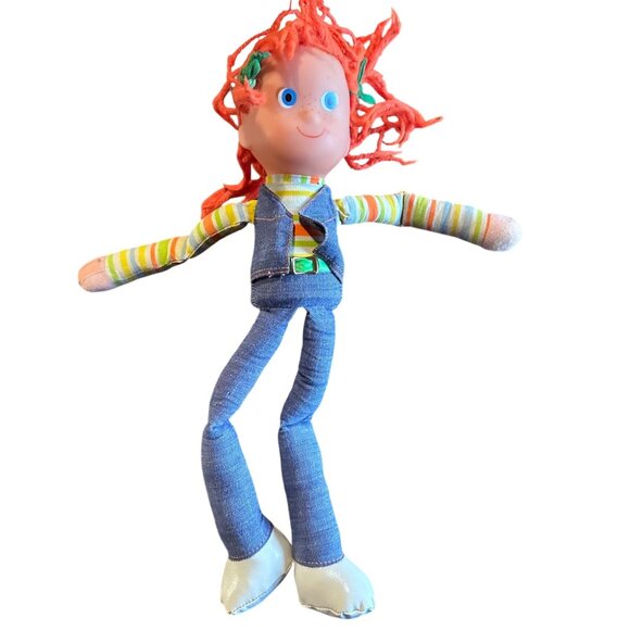 Mattel Other - Vintage 1973 Mattel Jibby Jeaner Cloth Doll With Denim Outfit & Striped Shirt -